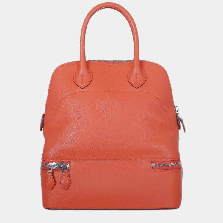 Pre Owned Hermes Capucine Evercolor Bolide Secret Bag