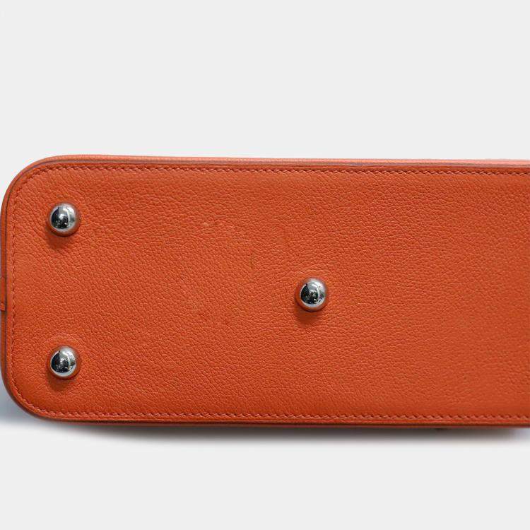 Pre Owned Hermes Capucine Evercolor Bolide Secret Bag
