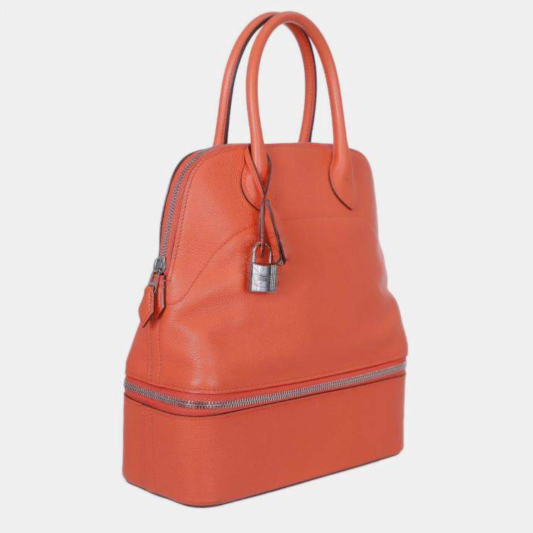 Pre Owned Hermes Capucine Evercolor Bolide Secret Bag