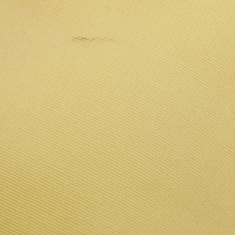 Pre Owned Hermes Lime/Natural Toile and Vache Hunter Herbag Zip 31 Bag