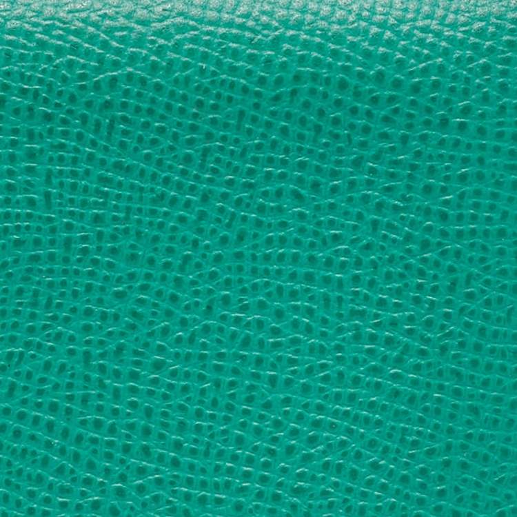 Pre Owned Hermes Menthe/Bleu Brume Epsom Leather Calvi Duo Card Holder