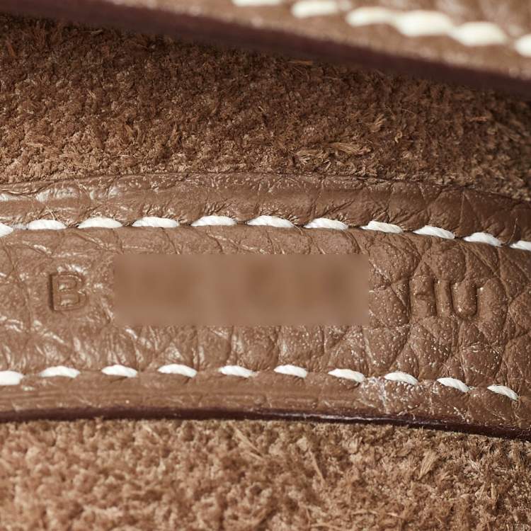 Pre Owned Hermes Etoupe Taurillon Clemence Leather Picotin Lock 18 Bag