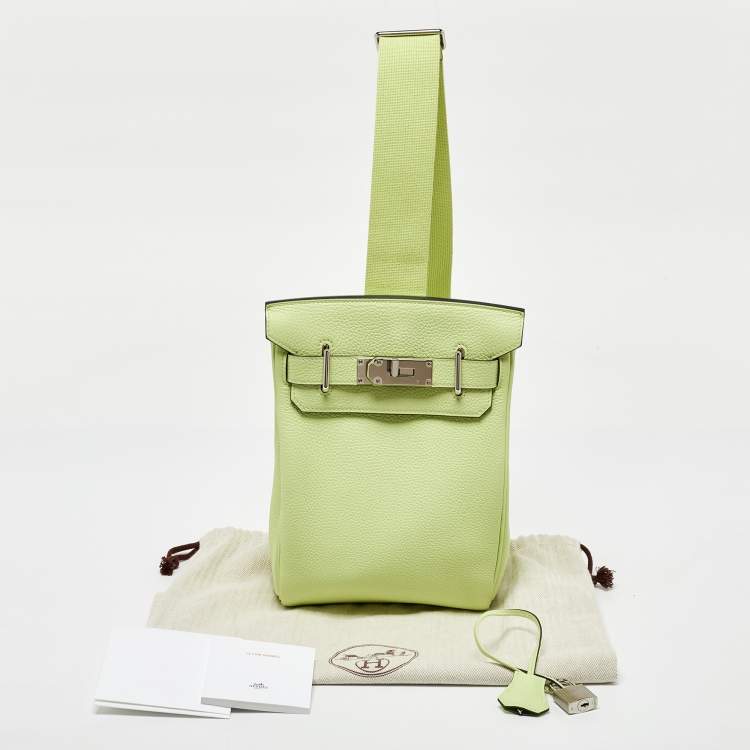 Pre Owned Hermes Vert Absinthe Togo Leather Hac A Dos PM Backpack