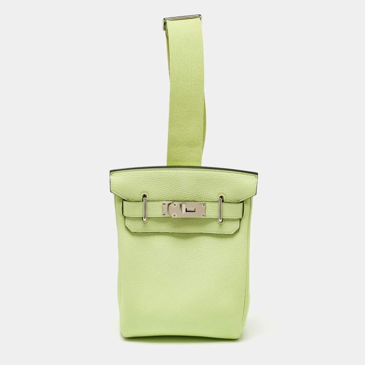 Pre Owned Hermes Vert Absinthe Togo Leather Hac A Dos PM Backpack