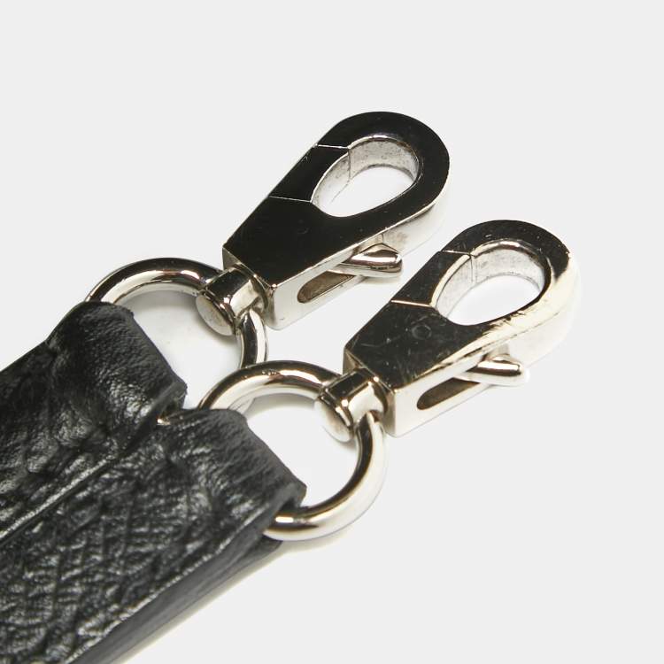 Pre Owned Hermes Noir Epsom Leather Palladium Finish Mini Kelly II Sellier 20 Bag