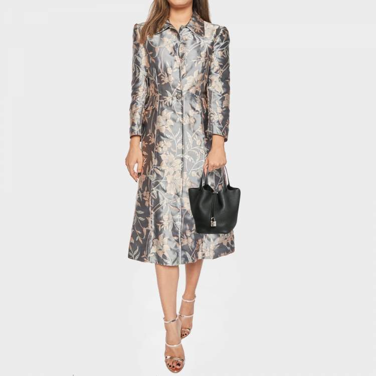 Pre Owned Hermes Noir Taurillon Clemence Leather and Alligator Touch Picotin Lock 18 Bag