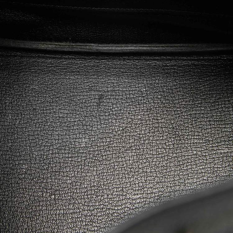 Pre Owned Hermes Noir Togo Leather Palladium Finish Birkin 30 Bag