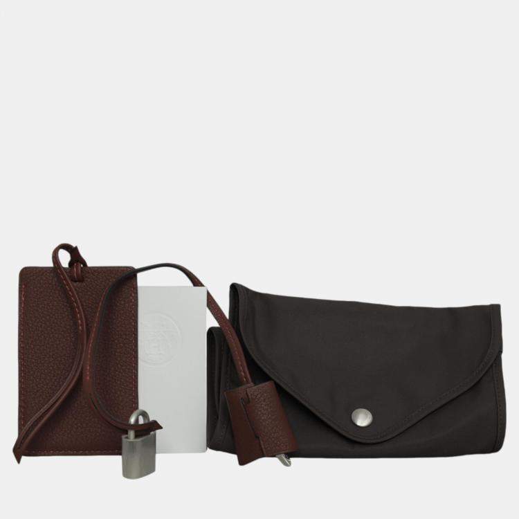 Pre Owned Hermes Grey/Brown Caleche Express Luggage