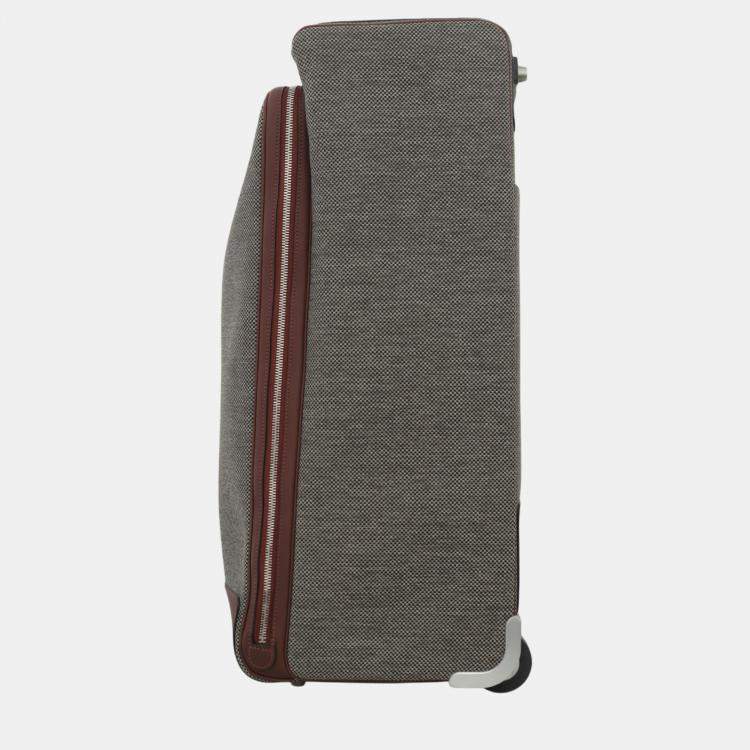 Pre Owned Hermes Grey/Brown Caleche Express Luggage