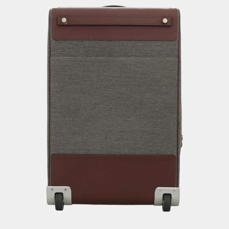 Pre Owned Hermes Grey/Brown Caleche Express Luggage