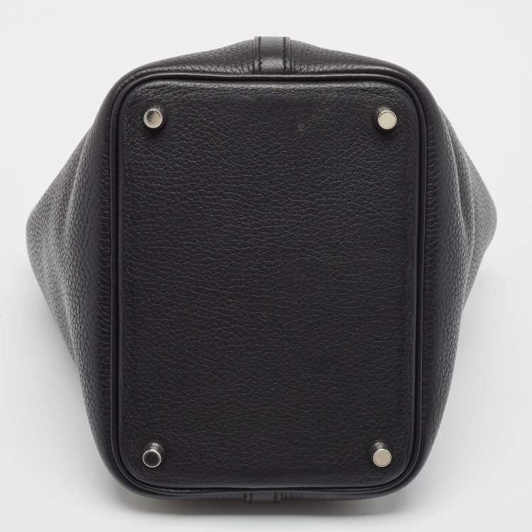 Pre Owned Hermes Black Togo Leather Picotin Lock 18 Bag