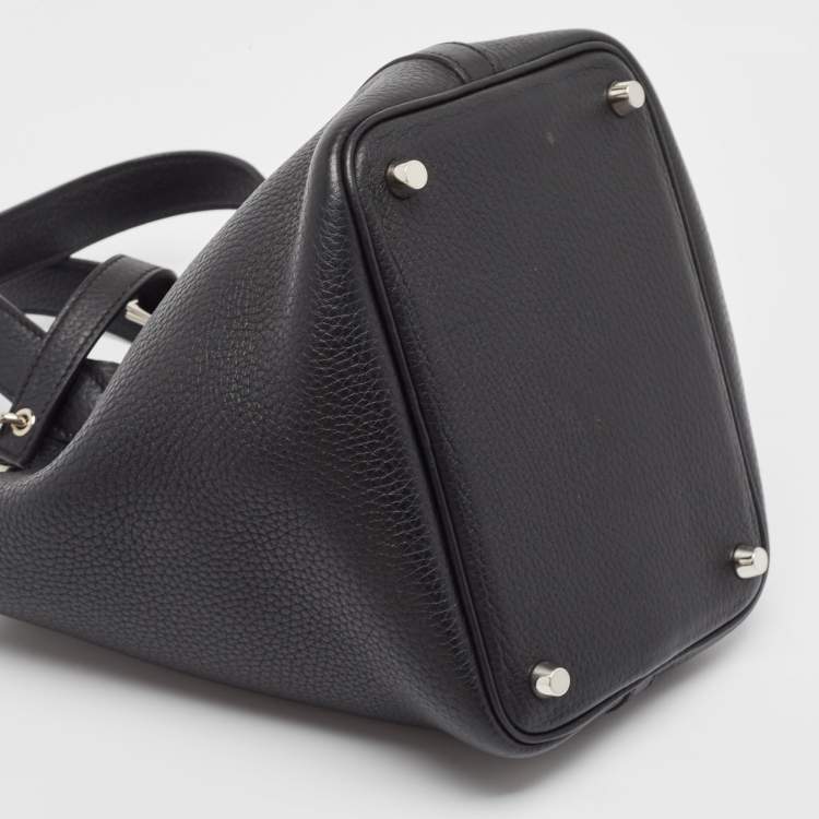 Pre Owned Hermes Black Togo Leather Picotin Lock 18 Bag