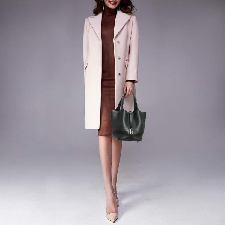 Pre Owned Hermes Black Togo Leather Picotin Lock 18 Bag