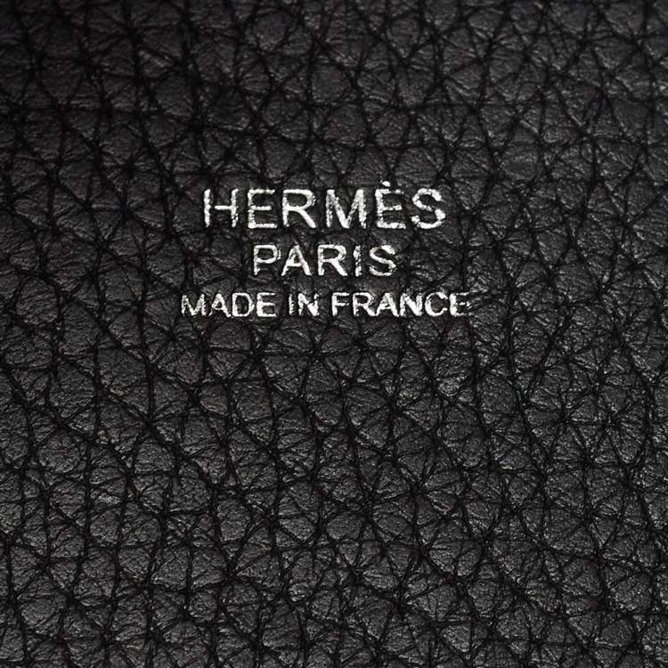 Pre Owned Hermes Black Togo Leather Picotin Lock 18 Bag