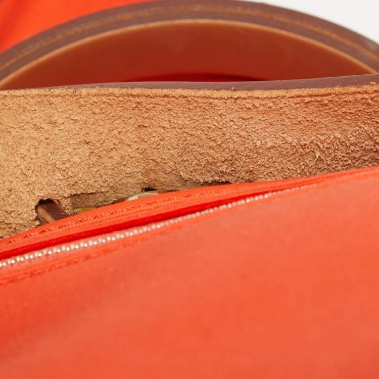 Pre Owned Hermes Capucine /Natural Canvas and Leather Herbag Zip 31 Bag
