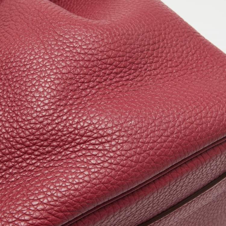 Pre Owned Hermes Rubis Togo Leather Gold Finish Birkin 35 Bag