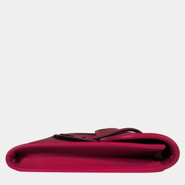 Pre Owned Hermes Rose Pourpre Swift Jige Elan bag 29
