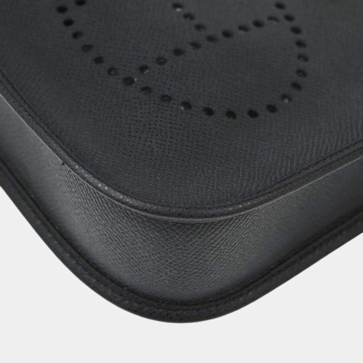 Pre Owned Hermes Black Epsom Evelyne TPM Handbag