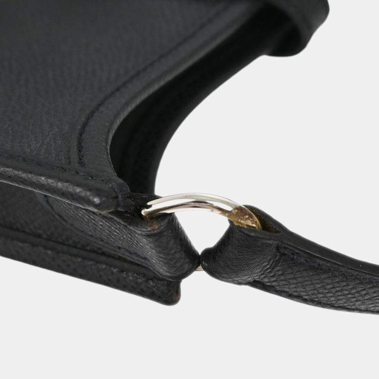 Pre Owned Hermes Black Epsom Evelyne TPM Handbag