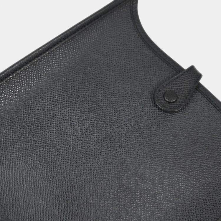 Pre Owned Hermes Black Epsom Evelyne TPM Handbag