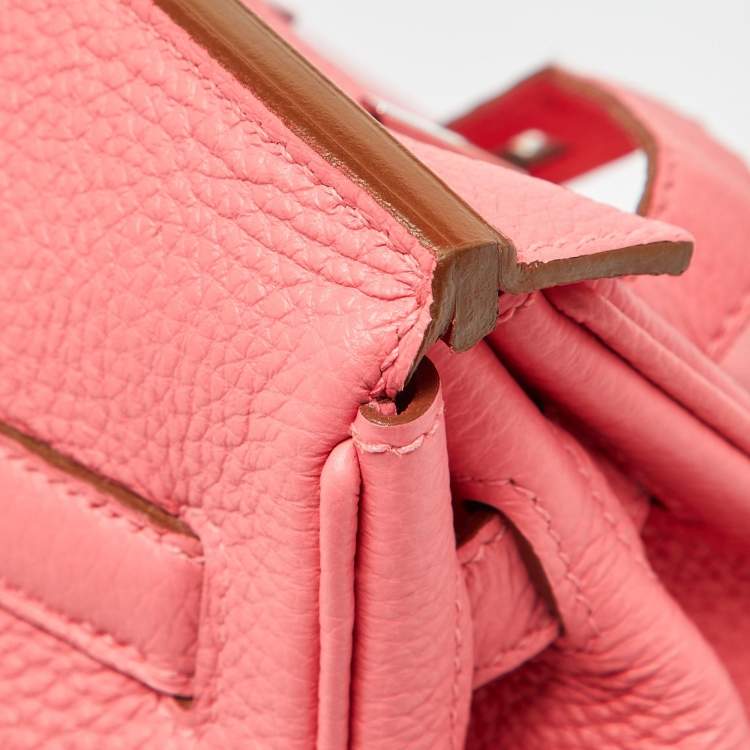 Pre Owned Hermès Rose Lipstick Togo Leather Palladium Hardware Birkin 30 Bag