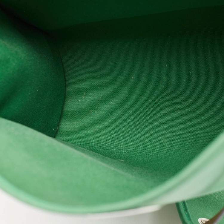 Pre Owned Hermes Bambou/Kaki Toile and Vache Hunter Herbag Zip 31 Bag