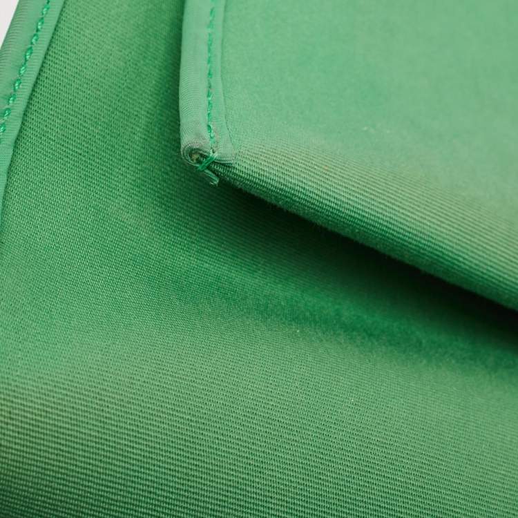 Pre Owned Hermes Bambou/Kaki Toile and Vache Hunter Herbag Zip 31 Bag