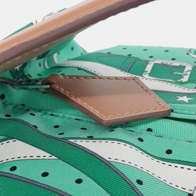 Pre Owned Hermes Vert Comics/Nature Balusoie Bag