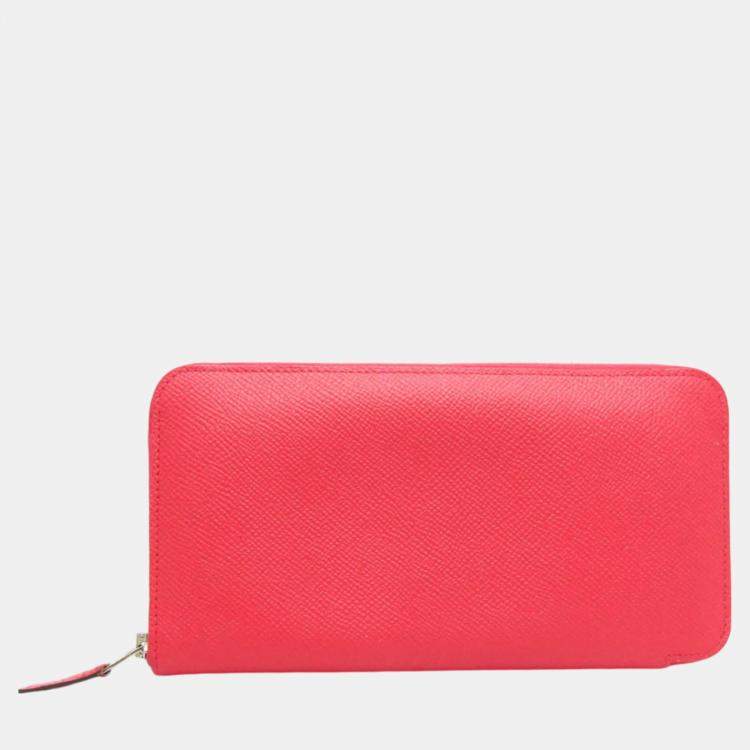 Hermes Pink Asap Long Epsom Leather Long Wallet