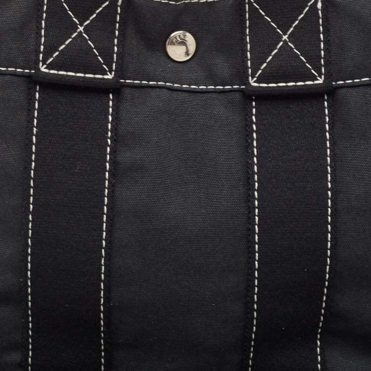 Pre Owned Hermès Black Canvas Fourre Tout PM Bag