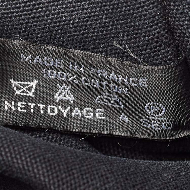 Pre Owned Hermès Black Canvas Fourre Tout PM Bag