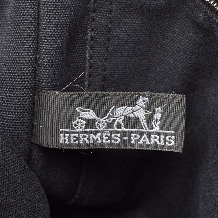 Pre Owned Hermès Black Canvas Fourre Tout PM Bag