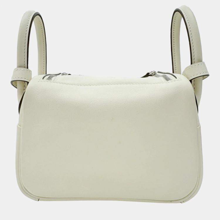 Pre Owned Hermes Ivory Lindy Verso Swift Nata Sesame mini Bag