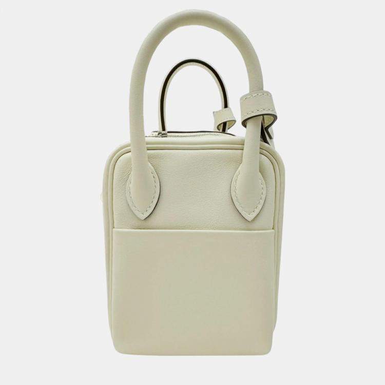 Pre Owned Hermes Ivory Lindy Verso Swift Nata Sesame mini Bag