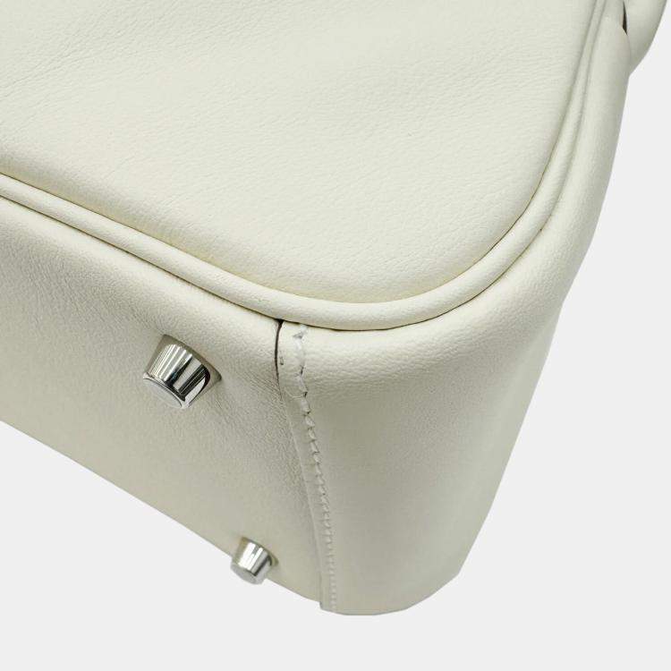Pre Owned Hermes Ivory Lindy Verso Swift Nata Sesame mini Bag