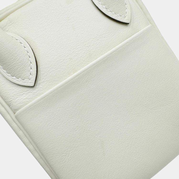 Pre Owned Hermes Ivory Lindy Verso Swift Nata Sesame mini Bag