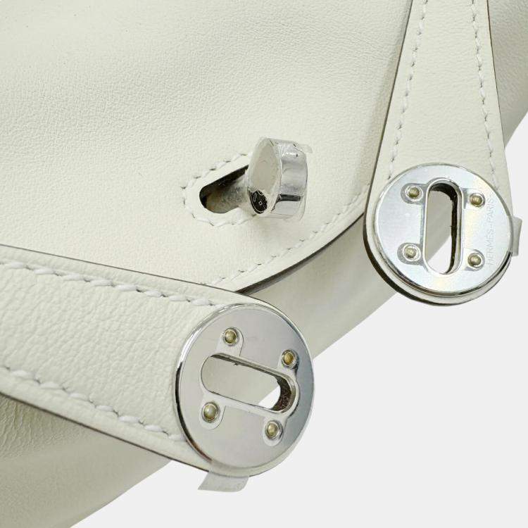 Pre Owned Hermes Ivory Lindy Verso Swift Nata Sesame mini Bag