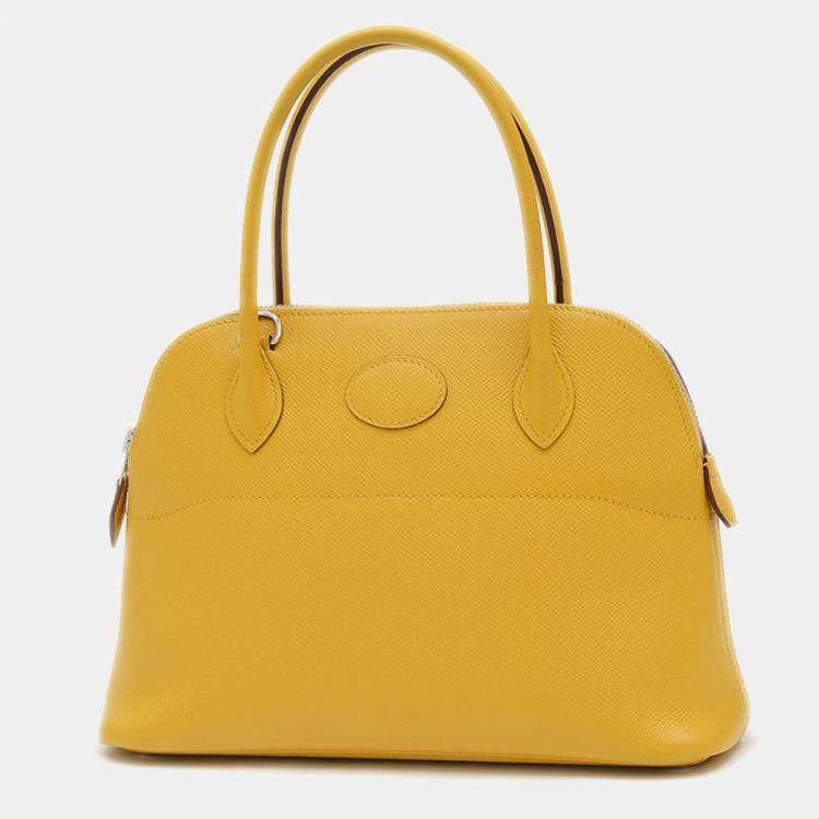 Hermes Jaune Ambre Epson Bolide 27 Handbag