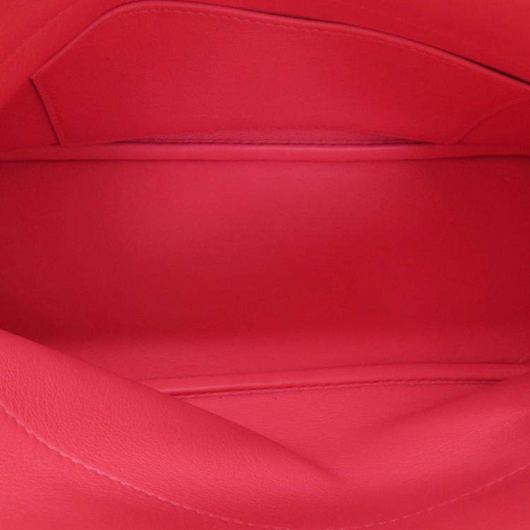 Pre Owned Hermes Pink Swift Bolide 27 Handbag