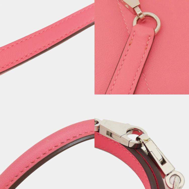 Pre Owned Hermes Pink Swift Bolide 27 Handbag