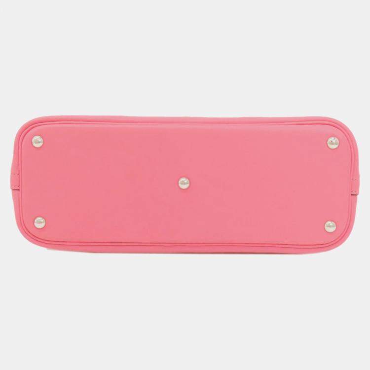 Pre Owned Hermes Pink Swift Bolide 27 Handbag