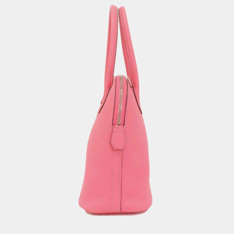 Pre Owned Hermes Pink Swift Bolide 27 Handbag