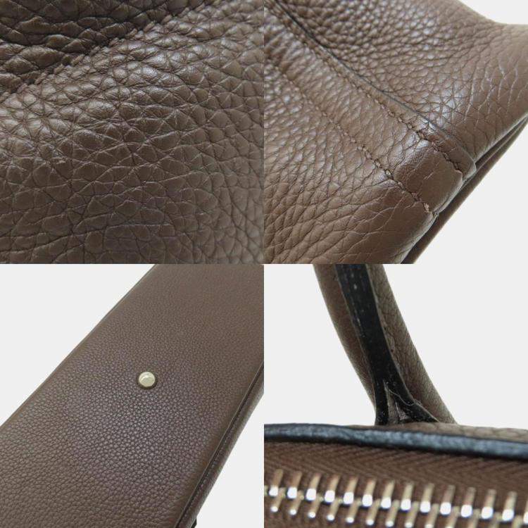 Pre Owned Hermes Chocolat Taurillon Bolide 31 Handbag
