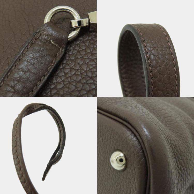 Pre Owned Hermes Chocolat Taurillon Bolide 31 Handbag