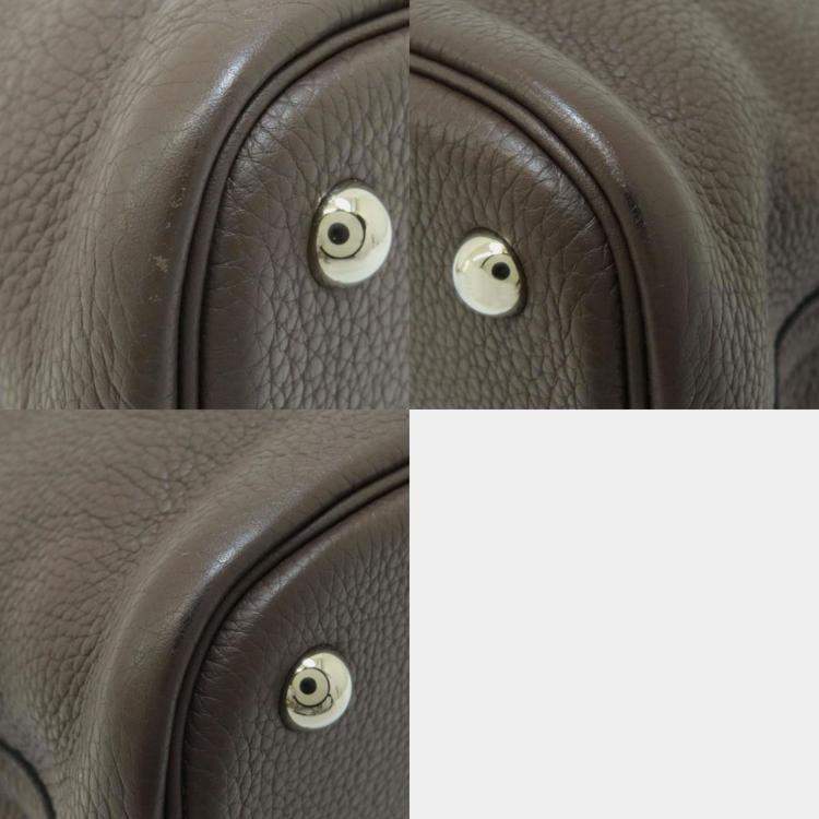 Pre Owned Hermes Chocolat Taurillon Bolide 31 Handbag