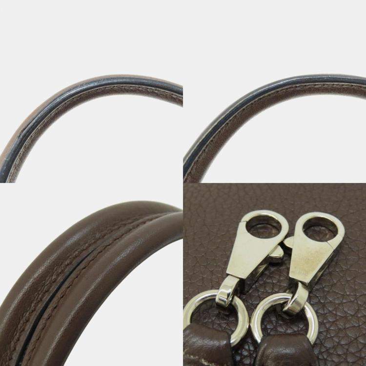 Pre Owned Hermes Chocolat Taurillon Bolide 31 Handbag