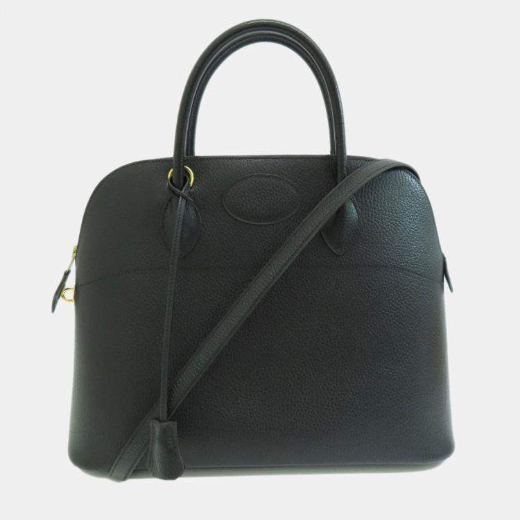 Hermes Black Ardennes Bolide 37 Handbag