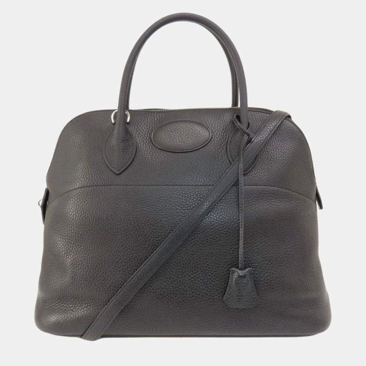 Hermes Black Taurillon Bolide 37 Handbag