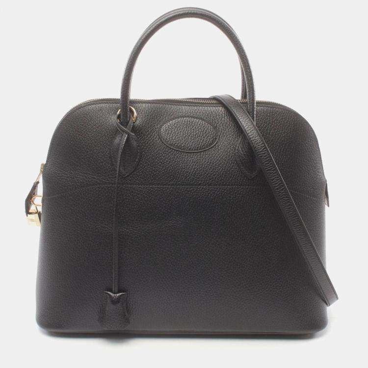 Hermes Black Ardennes Bolide 35 Handbag