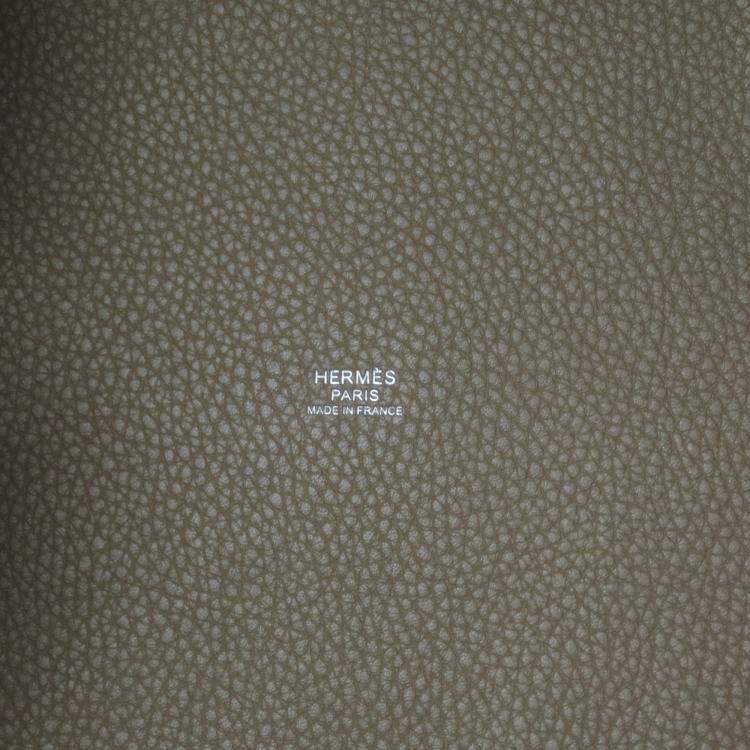 Pre Owned Hermes Etoupe Taurillon Picotin Lock 26 Handbag